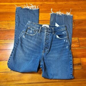 Abercrombie & Fitch The Kick Flare Ultra High Rise size 26 curve love